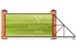 Ворота раздвижные 1980×2100 Nice ЗМК-6987