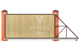 Ворота откатные под ключ 4500×1800 4,5 метра ЗМК-7917