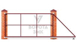 Откатные ворота 5500×2000 5,5 м ЗМК-7984