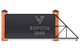 Откатные ворота 2600×1800 под профлист ЗМК-7777