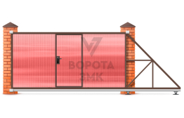Откатные ворота 4500×2100 4,5 м ЗМК-7912