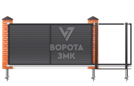 Откатные ворота 2000×1750 ЗМК-6894