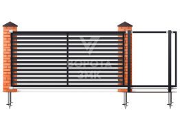 Раздвижные ворота 1750×2000 Херман ЗМК-6954