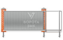 Ворота откатные 7000×2250 ЗМК-8077