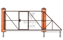 Ворота откатные 5500×1800 ЗМК-8016
