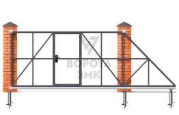 Ворота откатные 4500×3000 4,5 м ЗМК-7928