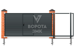 Ворота раздвижные 3600×2200 ЗМК-6867