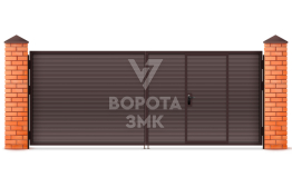 Двустворчатые распашные ворота 3000×3000 ЗМК-4904