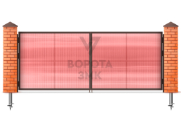 Распашные дачные ворота 3000×2750 ЗМК-5097