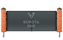 Алюминиевые распашные ворота Алютех 1500×2500 ЗМК-4755