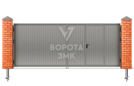Распашные ворота 1500×1750 сэндвич ЗМК-5225