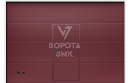 Ворота секционные промышленные с калиткой 3000×5000 ЗМК-4028