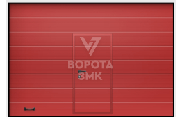 Ворота секционные промышленные с калиткой 4000×3000 ЗМК-4027
