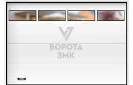 Секционные подъемные ворота под навес 2750×2125 ЗМК-3470