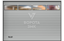 Ворота под навесом 2250×3000 ЗМК-3462