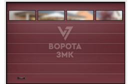 Секционные промышленные ворота Алютех 4000×3500 ЗМК-3859