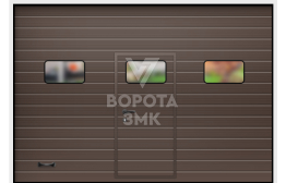 Ворота утепленные подъемно-поворотные 2750×2125 ЗМК-9765