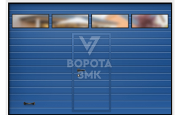Ворота секционные подъемные 3000×3000 ЗМК-3576