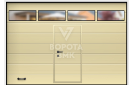 Ворота противопожарные секционные EI-60 2000×2500 ЗМК-3734