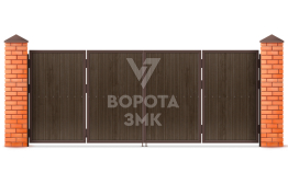 Подъемно-складные ворота в гараж 3000×2750 ЗМК-2044