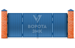 Ворота металлические складные 2500×2750 ЗМК-2050
